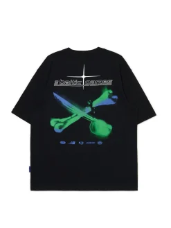 Hot Cropp T-shirt Baltic Games czarny