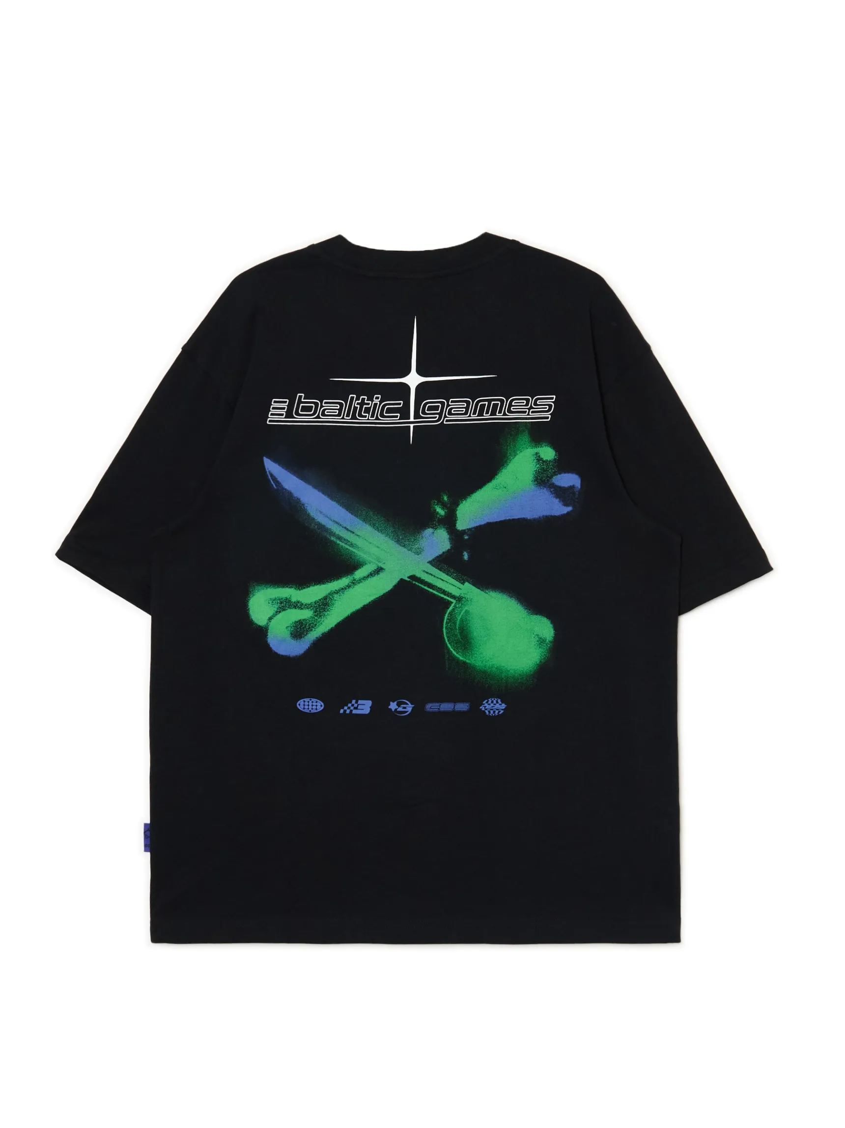 Hot Cropp T-shirt Baltic Games czarny