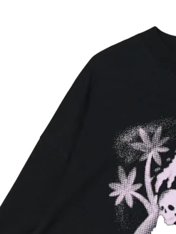 Online Cropp T-shirt boxy z nadrukiem czarny