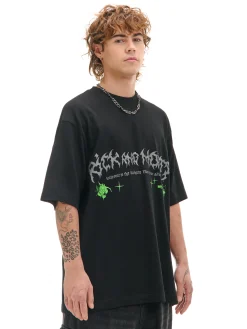 Clearance Cropp T-shirt z printem Rick i Morty czarny