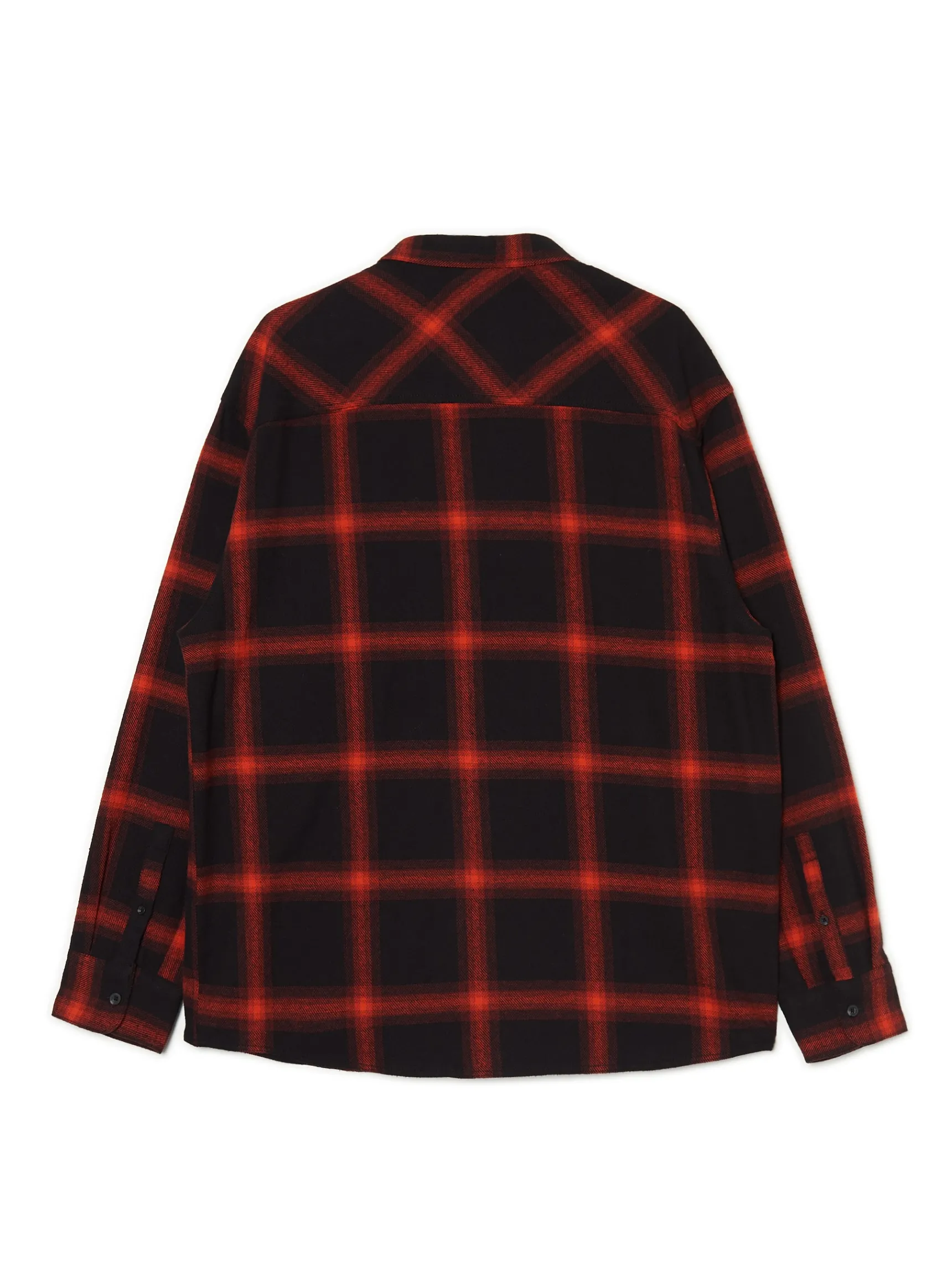 Sale Cropp Czerwona flanelowa koszula w kratę czerwony