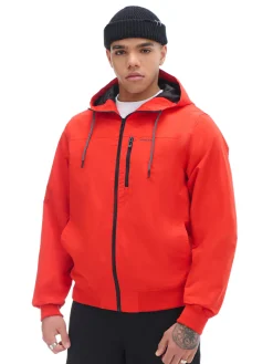 Discount Cropp Czerwona kurtka z kapturem czerwony