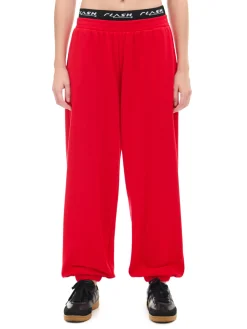 Hot Cropp Czerwone dresowe joggery czerwony