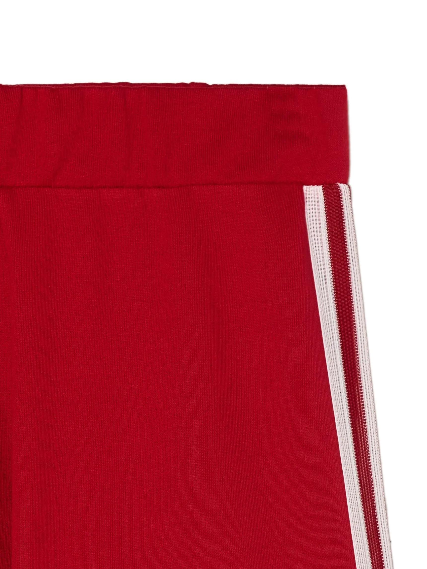 Fashion Cropp Czerwone spodnie z lampasami czerwony