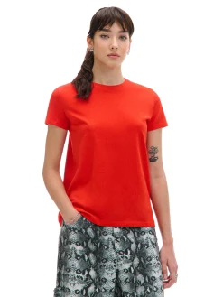 Discount Cropp T-shirt czerwony