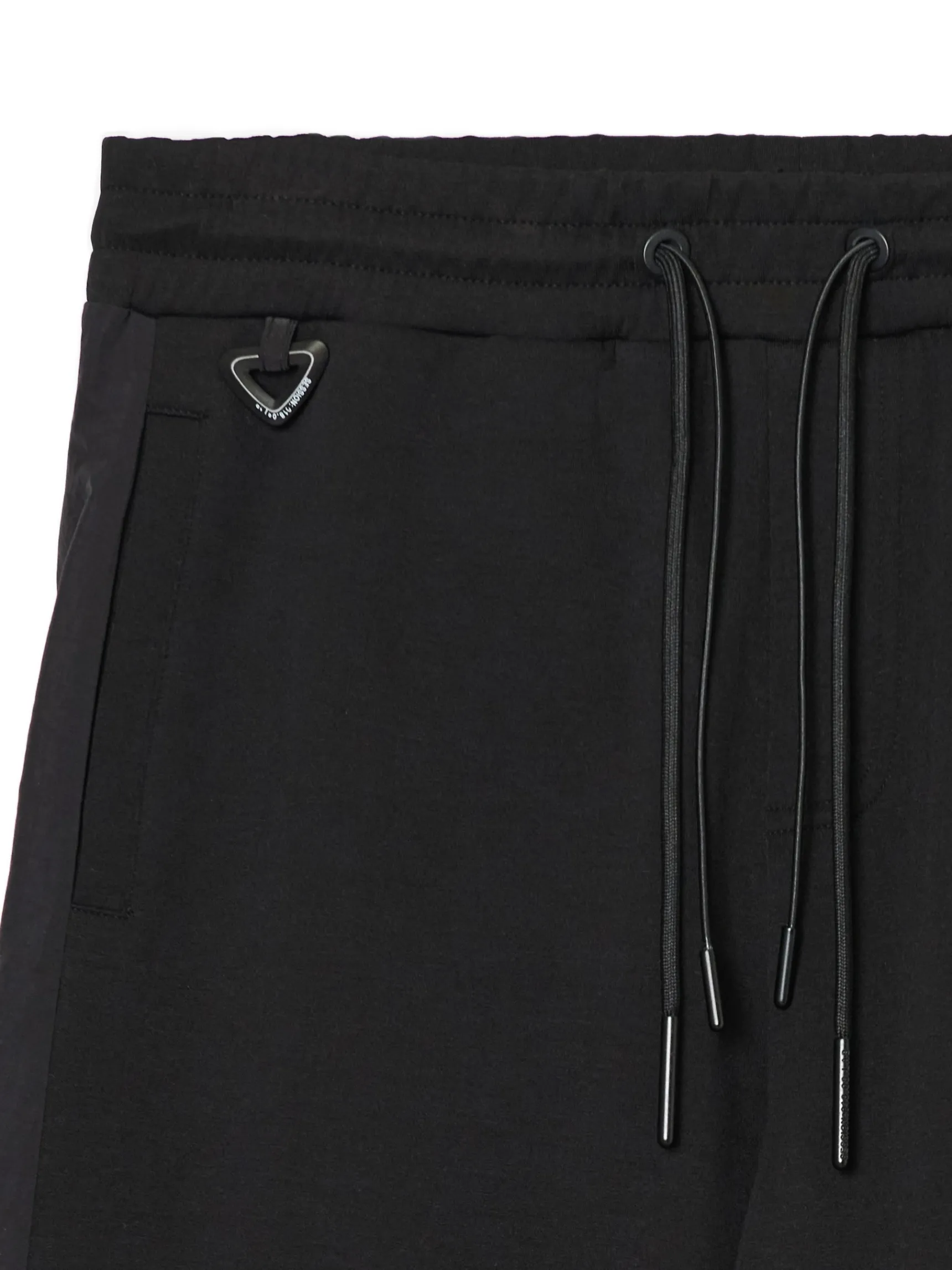Sale Cropp Dresowe joggery comfort fit z lampasami czarny