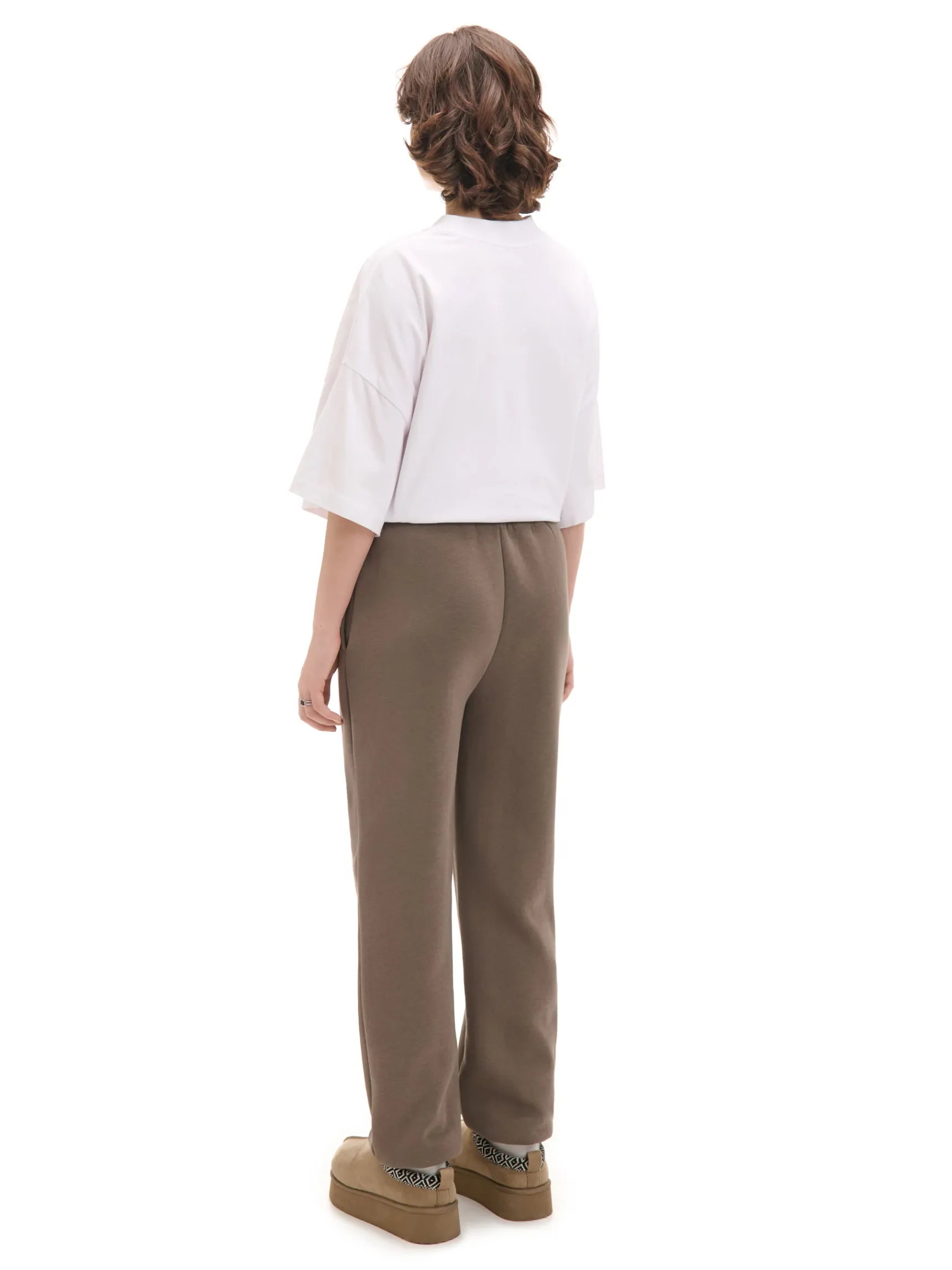 Discount Cropp Dresowe joggery z nadrukiem szary