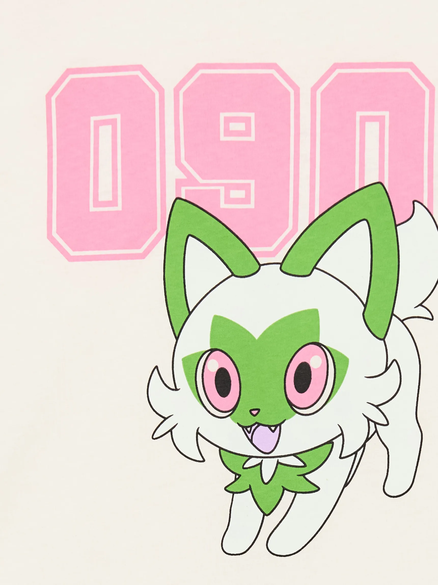 Online Cropp Dwuczęściowa krótka piżama Pokémon kremowy