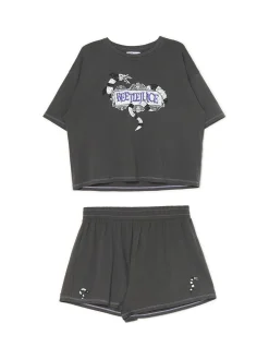 Clearance Cropp Dwuczęściowa piżama Beetlejuice szary