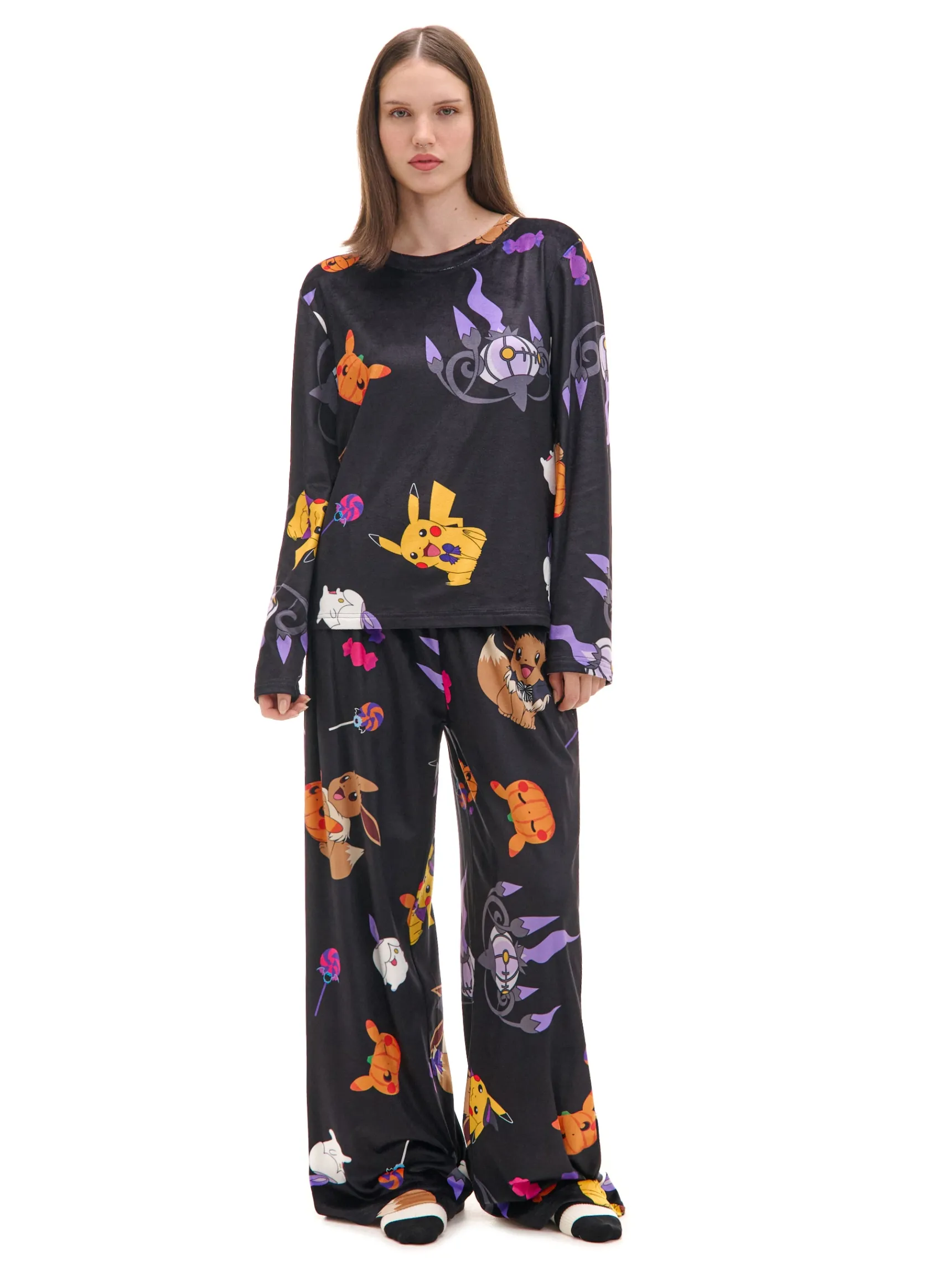 Clearance Cropp Dwuczęściowa piżama Pokémon czarny