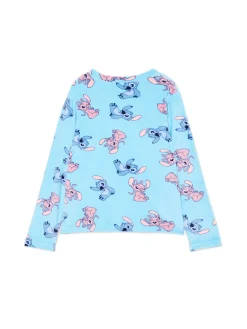 Clearance Cropp Dwuczęściowa piżama Stitch i Andzia błękitny