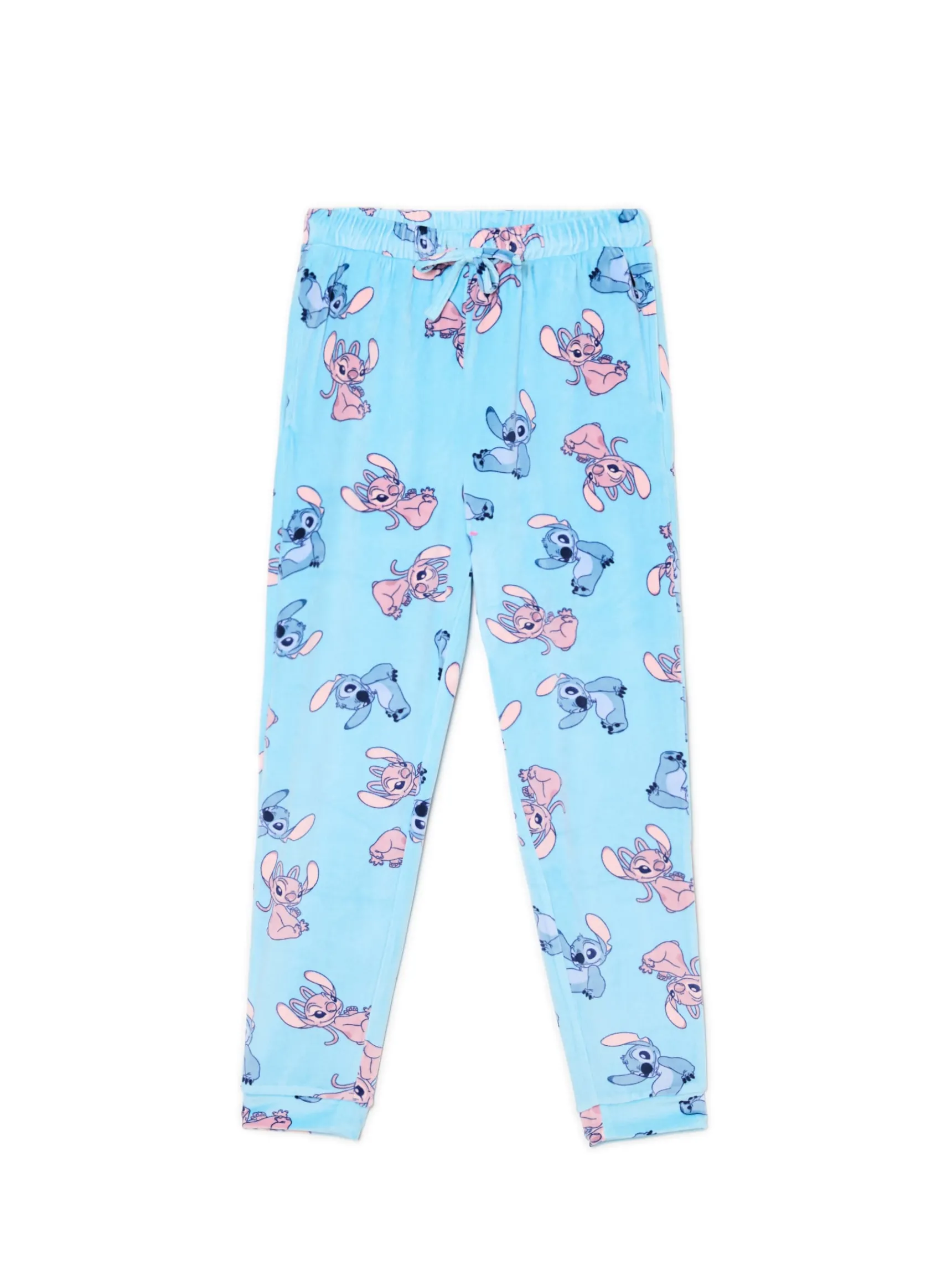 Clearance Cropp Dwuczęściowa piżama Stitch i Andzia błękitny