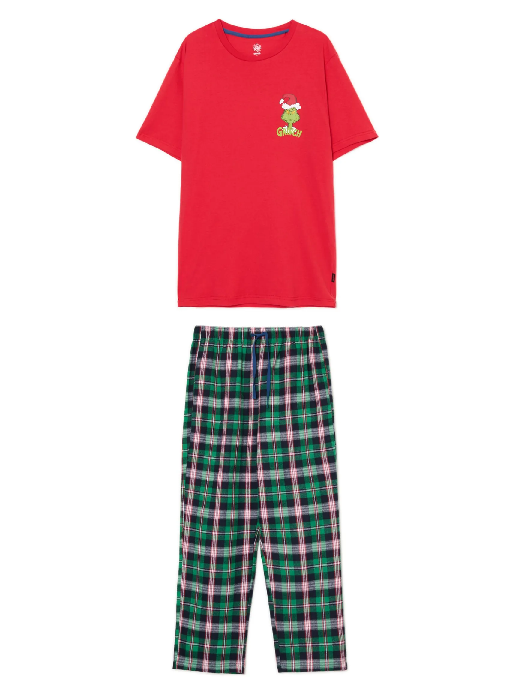 Online Cropp Dwuczęściowa świąteczna piżama Grinch czarny