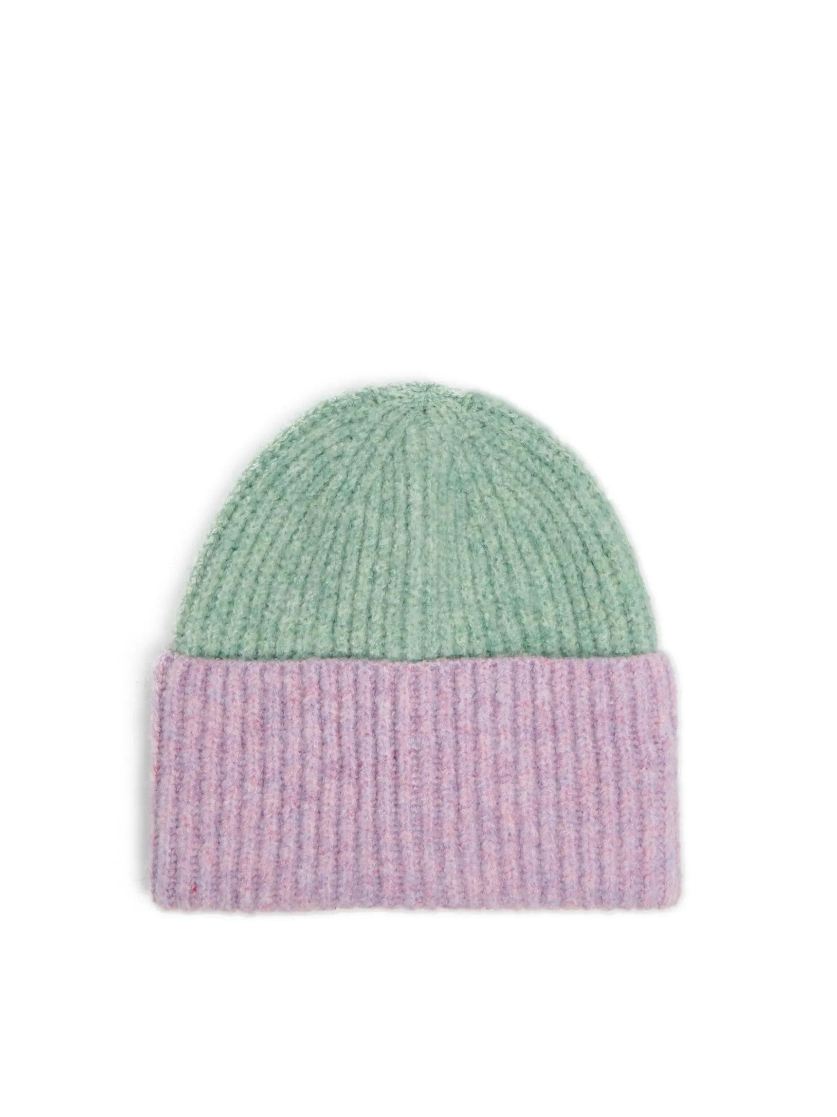 New Cropp Dwukolorowa czapka beanie wielobarwny