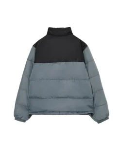 Outlet Cropp Dwukolorowa kurtka puffer surowygranatowy