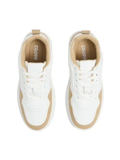 Hot Cropp Dwukolorowe sneakersy beżowy