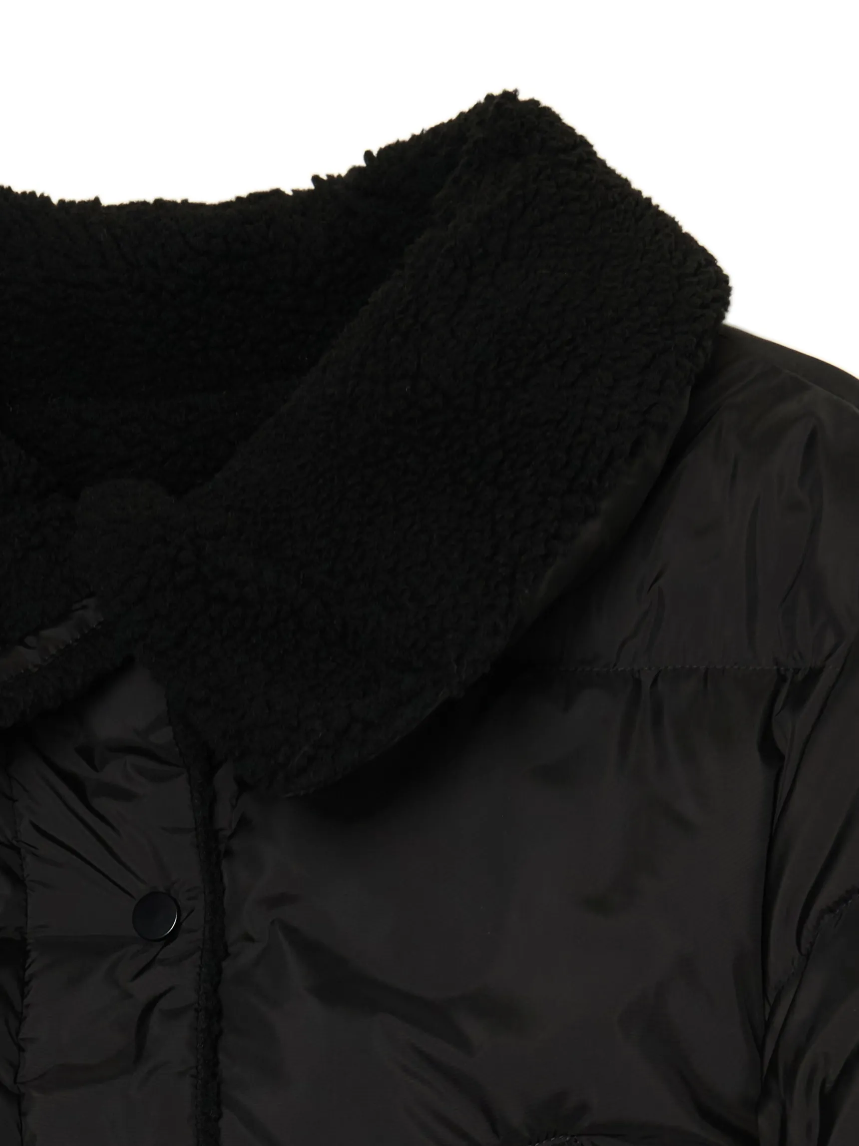 Sale Cropp Dwustronna czarna kurtka puffer czarny