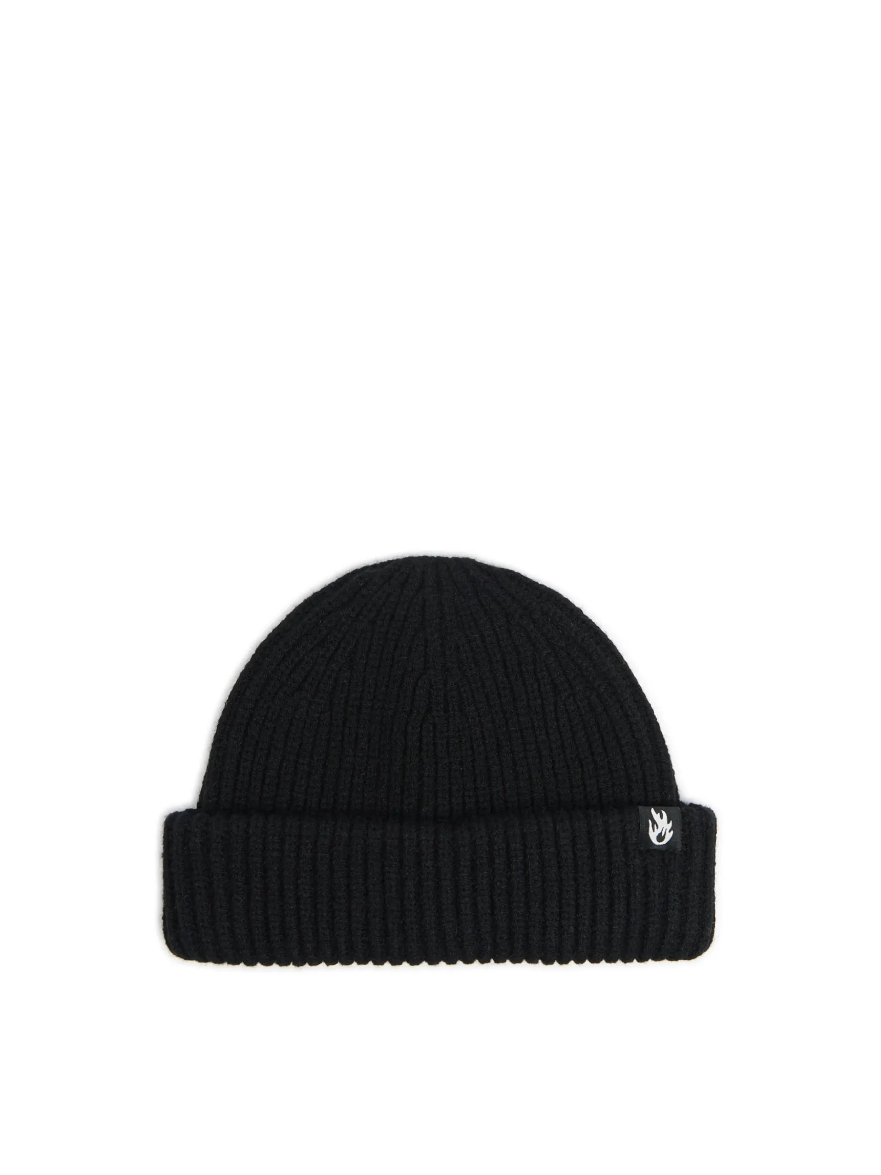 Clearance Cropp Dzianinowa czapka short beanie czarny