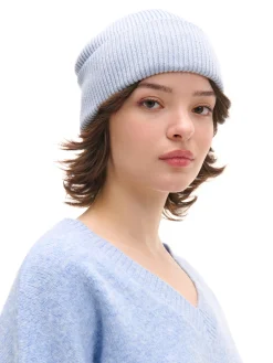 Hot Cropp Gładki jasnoniebieski sweter błękitny
