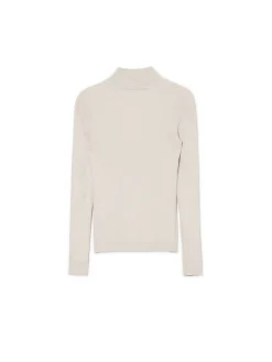 Clearance Cropp Gładki sweter z półgolfem jasnyszary