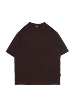 Discount Cropp Gładki T-shirt comfort brązowy