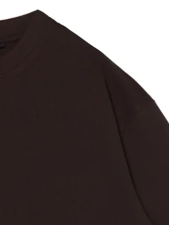 Discount Cropp Gładki T-shirt comfort brązowy