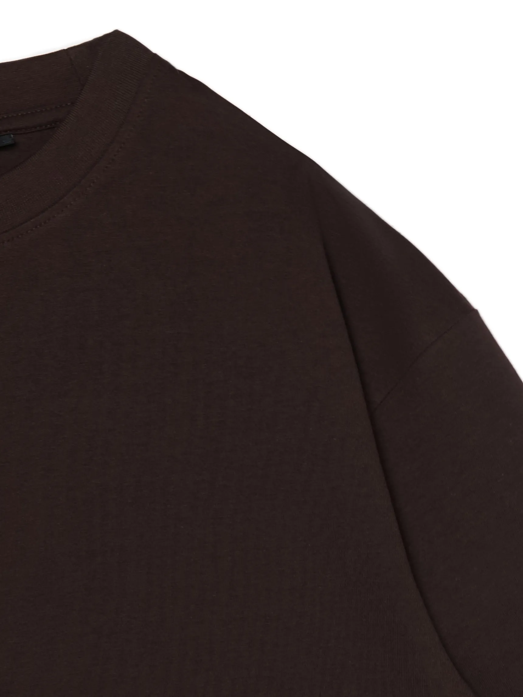 Discount Cropp Gładki T-shirt comfort brązowy