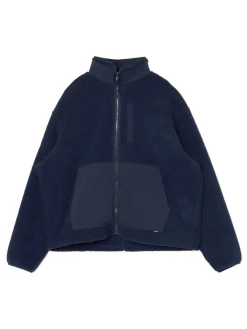 Discount Cropp Granatowa bluza sherpa surowygranatowy