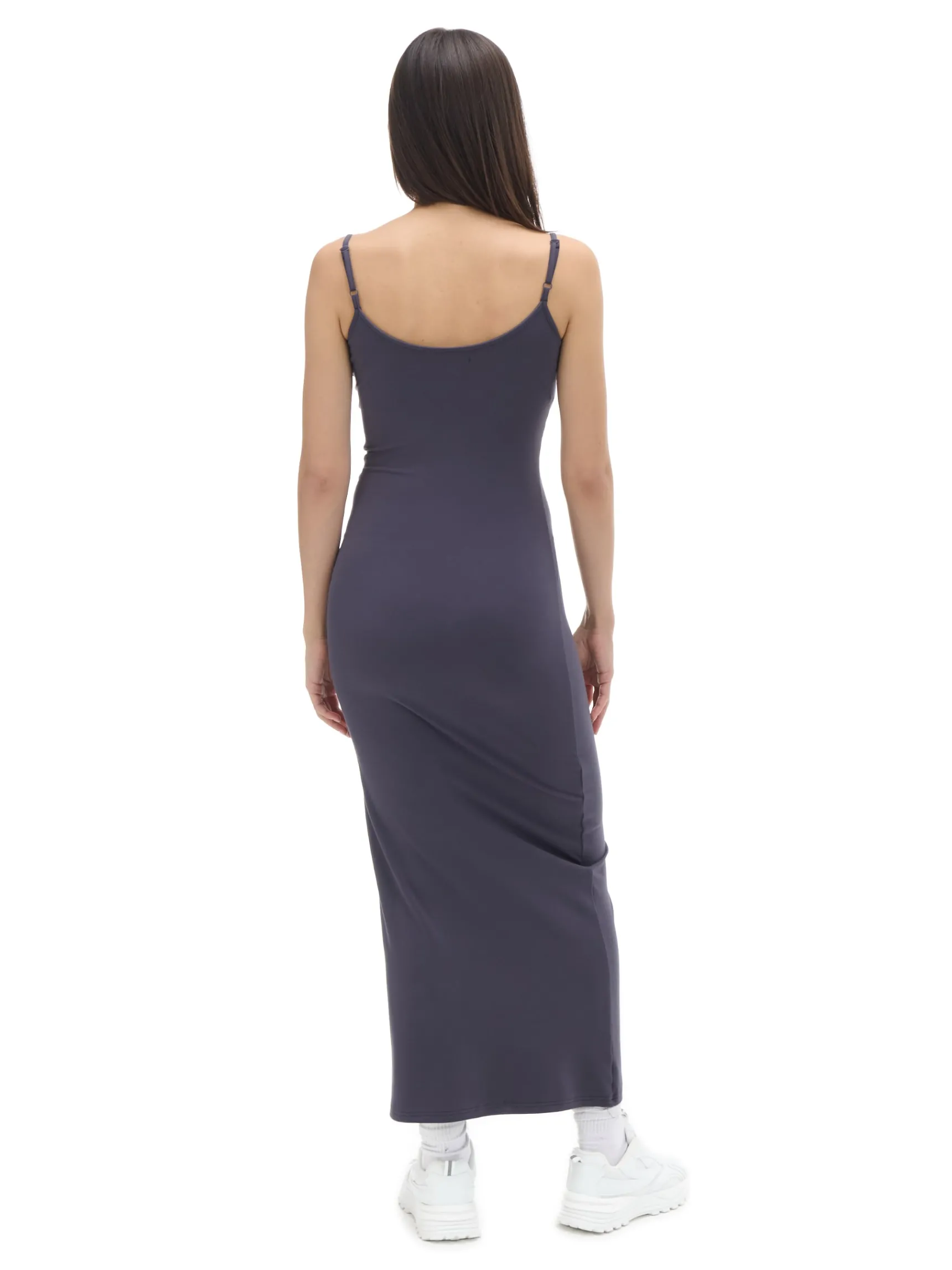Fashion Cropp Granatowa sukienka maxi szary