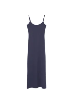 Fashion Cropp Granatowa sukienka maxi szary