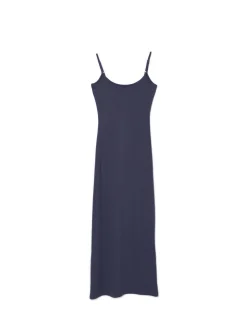 Fashion Cropp Granatowa sukienka maxi szary