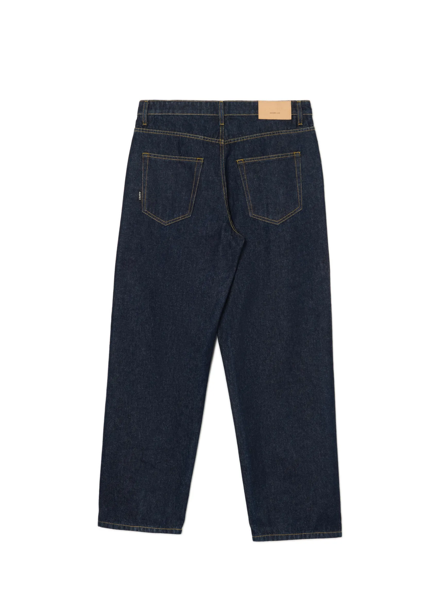 Fashion Cropp Granatowe jeansy baggy surowygranatowy