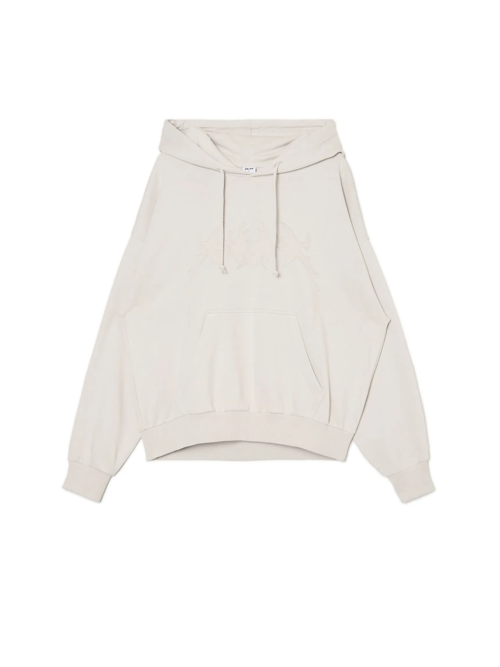 Discount Cropp Jasna bluza z aplikacją UNISEX jasnyszary