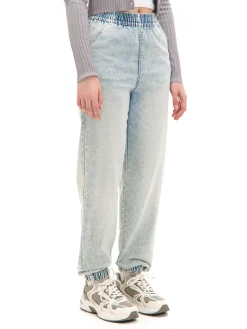 Fashion Cropp Jasne jeansowe joggery błękitny