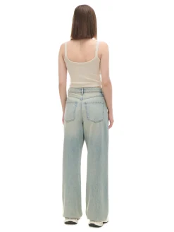 Clearance Cropp Jasne jeansy baggy niebieski