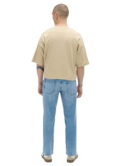 Outlet Cropp Jasne jeansy comfort niebieski