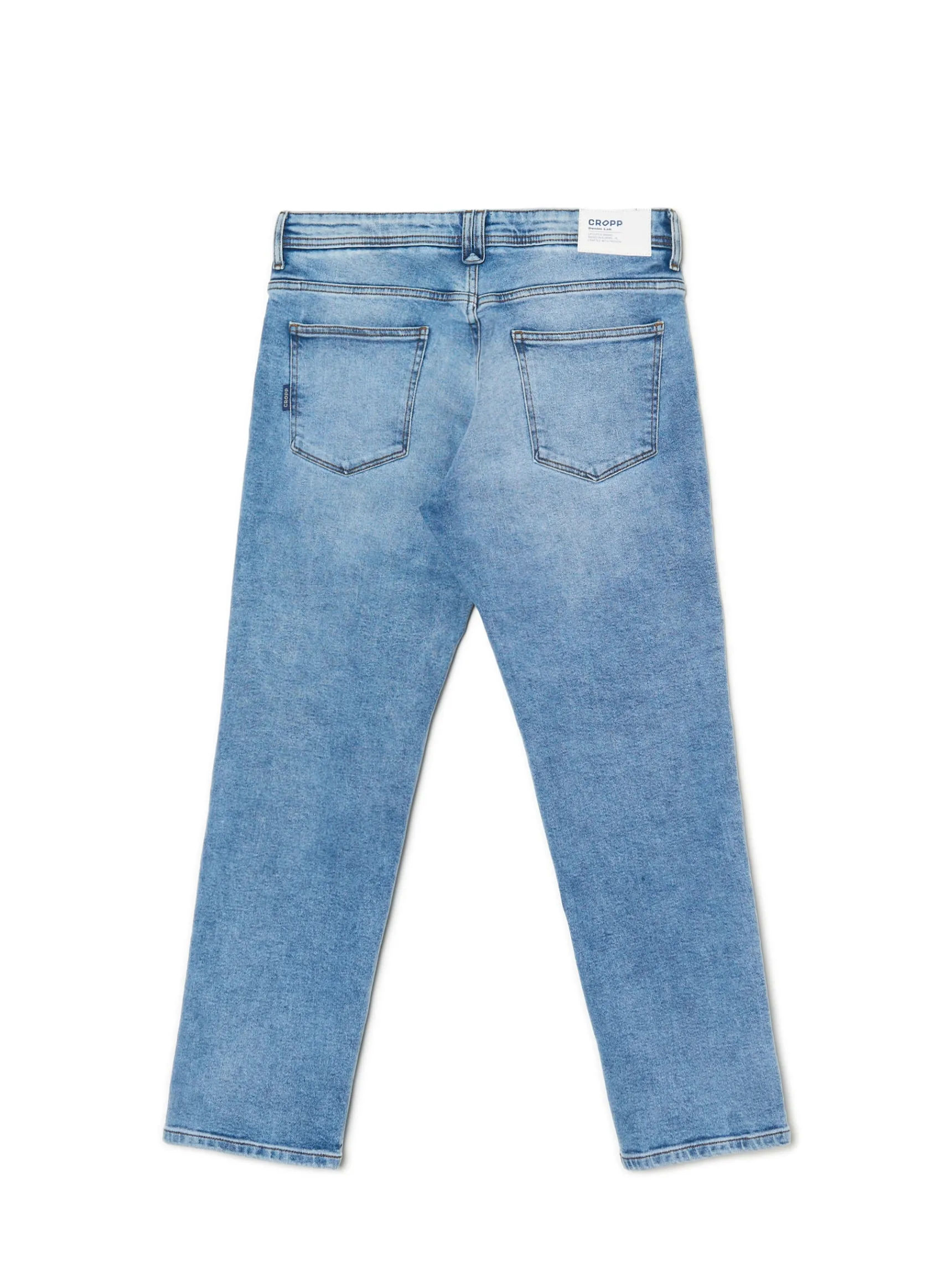 Outlet Cropp Jasne jeansy comfort niebieski