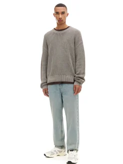 Sale Cropp Jasne jeansy loose niebieski