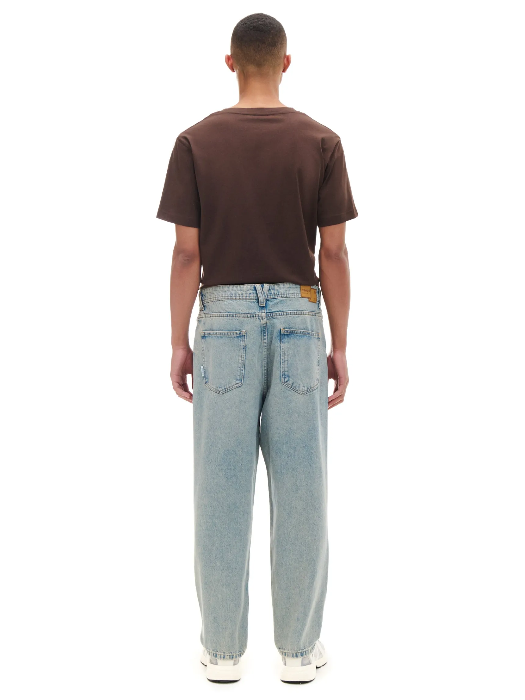 Sale Cropp Jasne jeansy loose niebieski