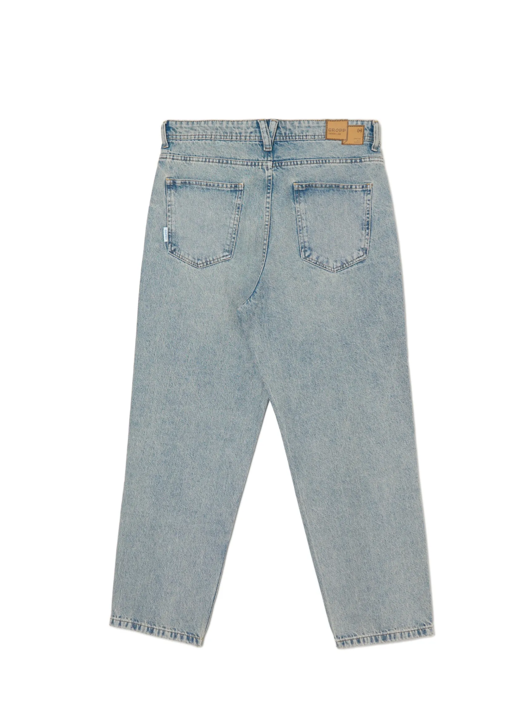 Sale Cropp Jasne jeansy loose niebieski