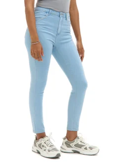 Sale Cropp Jasne jeansy push up PETITE niebieski