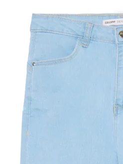 Sale Cropp Jasne jeansy push up PETITE niebieski