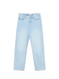 Fashion Cropp Jasne jeansy relaxed niebieski