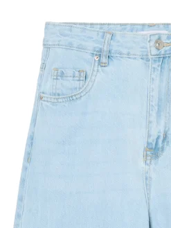 Fashion Cropp Jasne jeansy retro wide leg niebieski