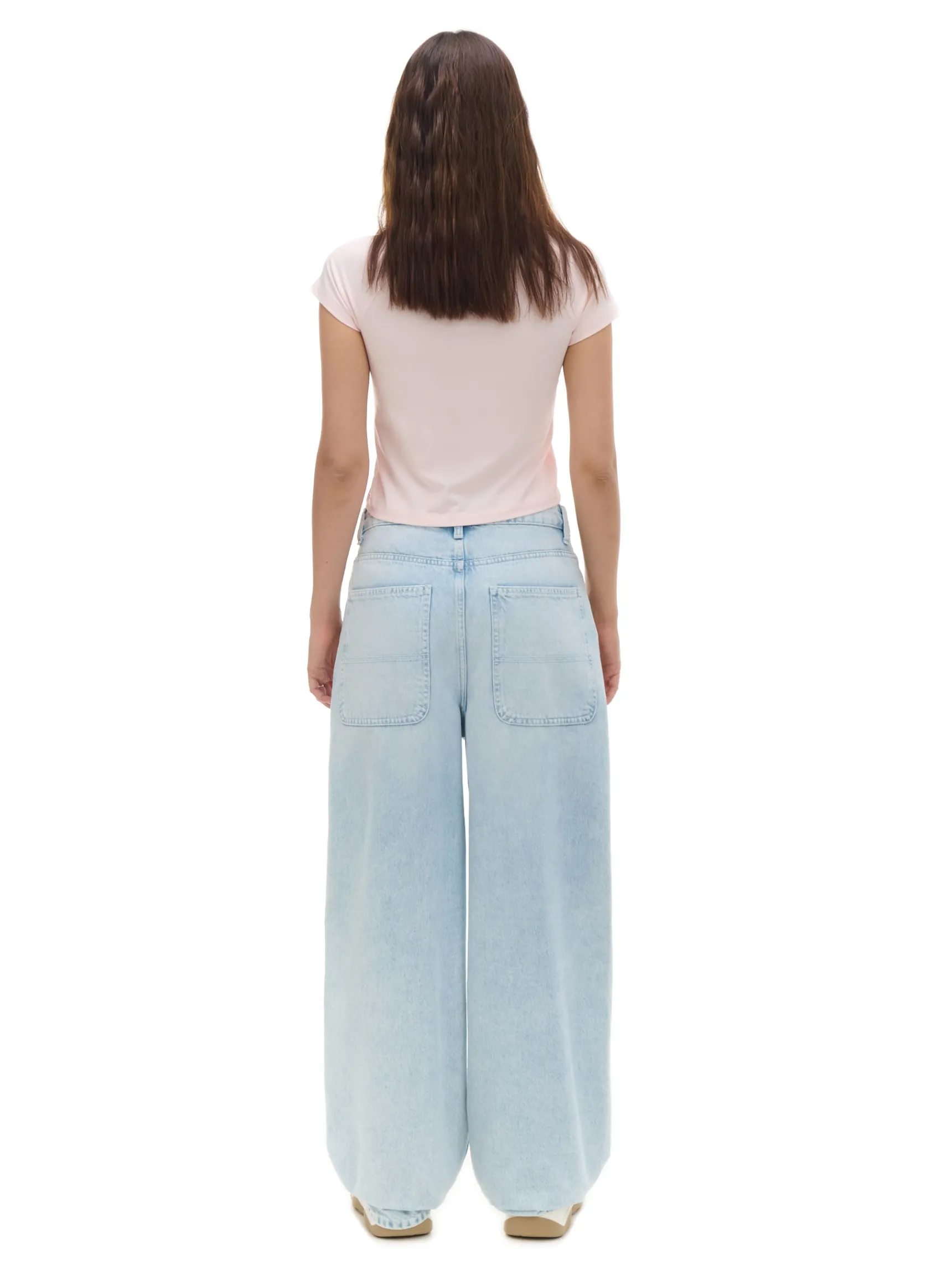 Outlet Cropp Jasne jeansy skater błękitny