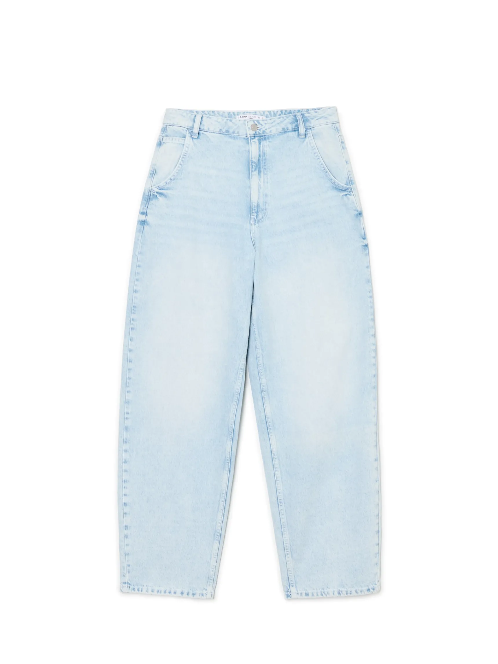 Outlet Cropp Jasne jeansy skater błękitny