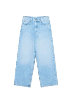 Fashion Cropp Jasne jeansy super baggy niebieski
