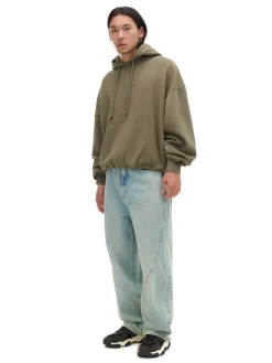 Best Cropp Jasne jeansy super baggy niebieski