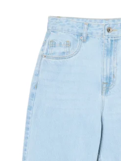 Fashion Cropp Jasne jeansy wide leg TALL niebieski