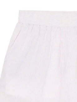 Fashion Cropp Jasne szorty w paski beżowy